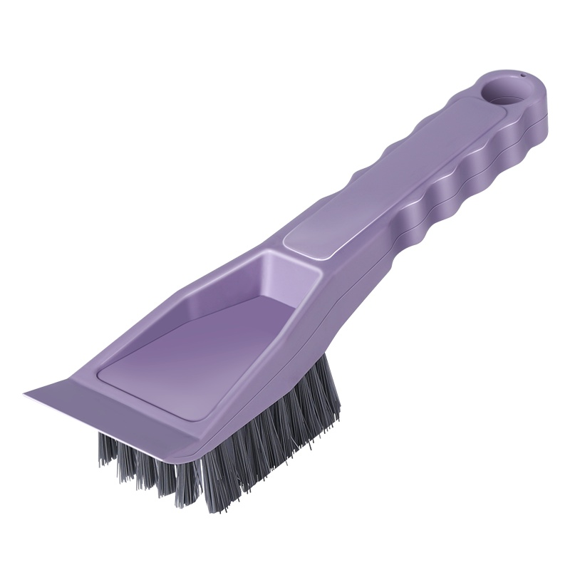 绿之源 短柄多功能刷浴室去污洗衣刷鞋子厕所清洁刷软毛洗鞋刷(紫色)Z-2913