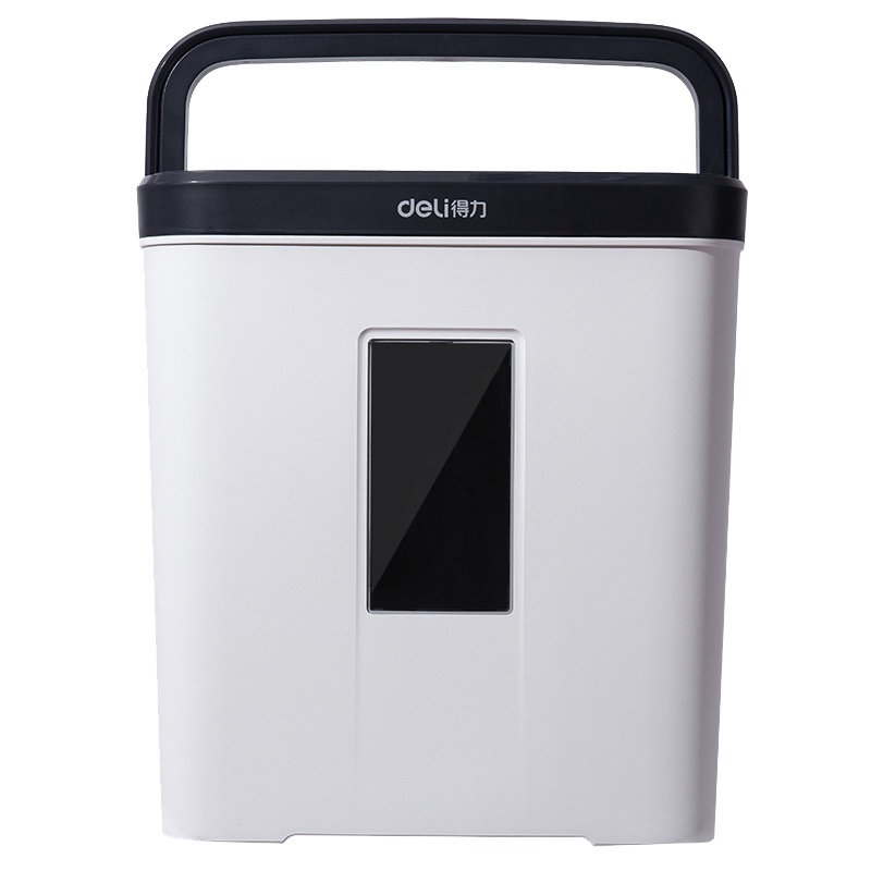 得力(deli)9939碎纸机 单次碎纸5张 4级保密低噪音12L容量 便携办公迷你家用 颗粒状小型电动大功率粉碎机