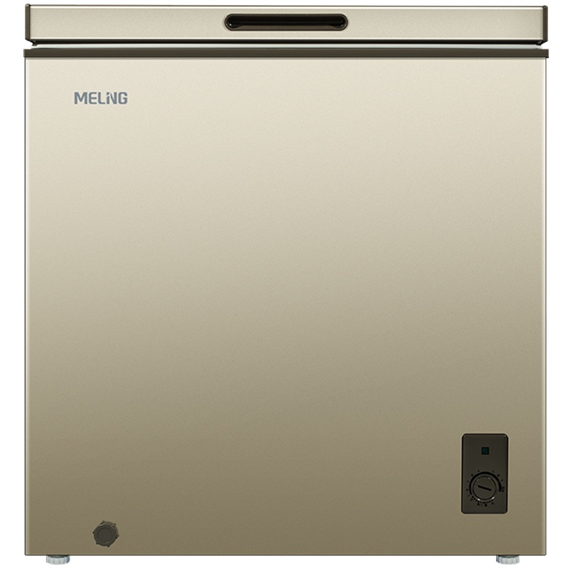 美菱(MELING) 141升单温小冰柜 减霜抑菌小型迷你家用商用节能冷柜顶开门卧式冰柜自营