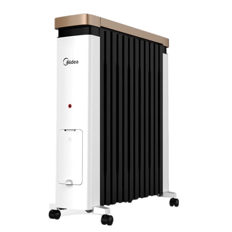 美的 (Midea)取暖器NY2212-18C 油汀家用智能加宽暖气片油丁电暖器儿童防烫设计12片2200瓦