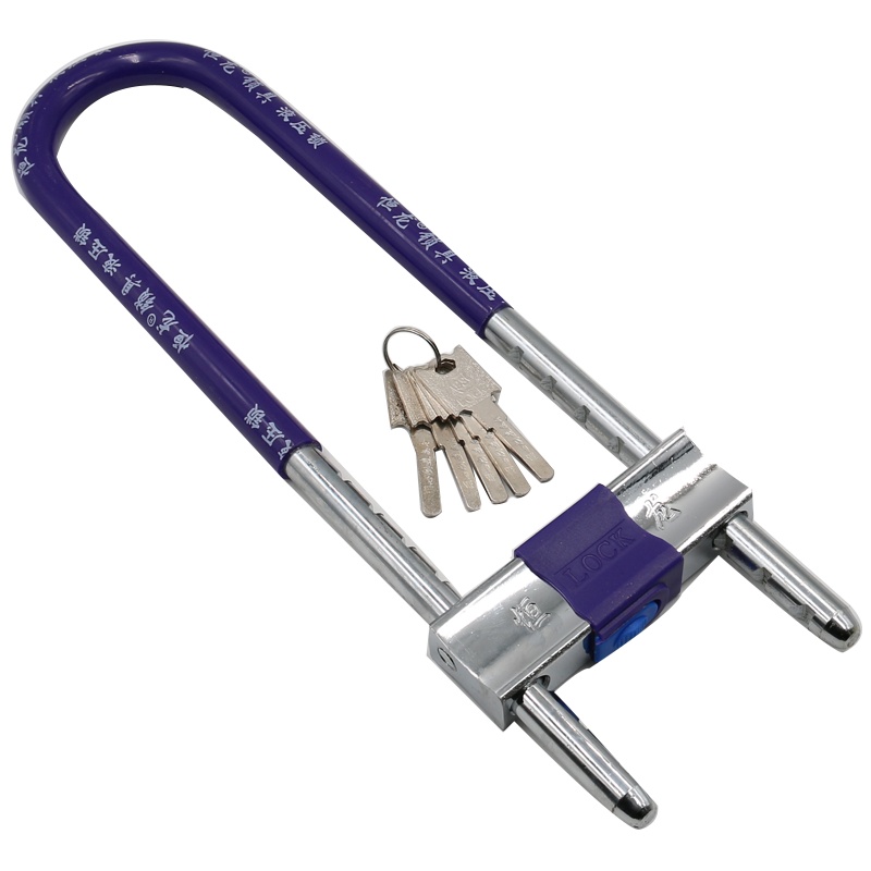 玻璃门锁 U型锁 商铺门锁 41CM长门锁 结实耐用