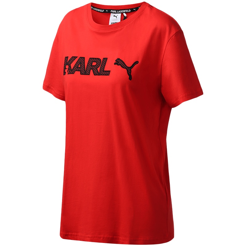 PUMA黑标女装KARL TEE运动服休闲圆领短袖T恤595565