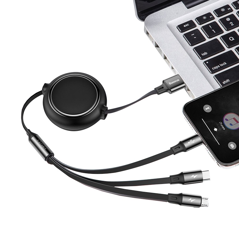 三合一数据线 XTL811 苹果安卓type-c一拖三快充充电线连接线(5条起订)