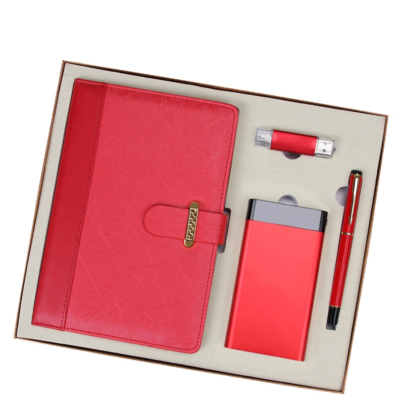 企业定制SCP 笔记本礼盒套装 SCP-3128 A5笔记本+充电宝+U盘+签字笔商务礼品(个)