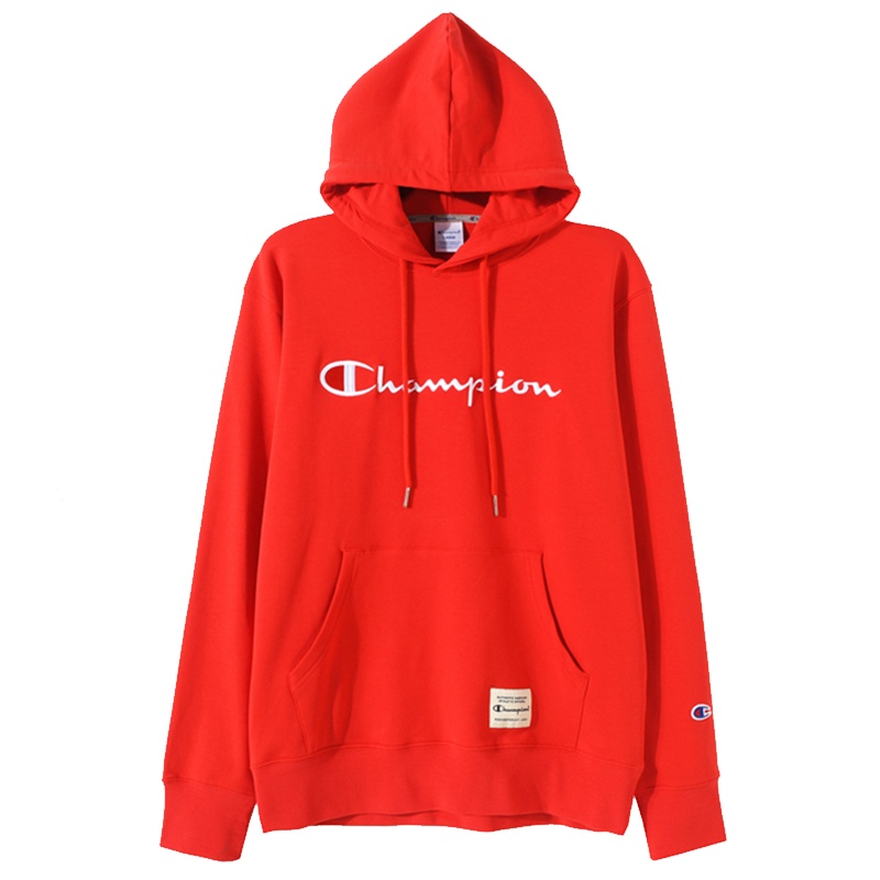 Champion 2020冠军春季潮牌ins刺绣Logo宽松带帽情侣装男女士运动卫衣 9042