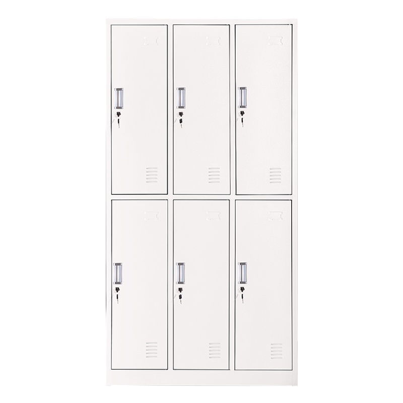 DXBG钢制办公文件柜铁皮柜矮柜资料密码带锁凭证档案员工储物更衣柜子六门更衣柜