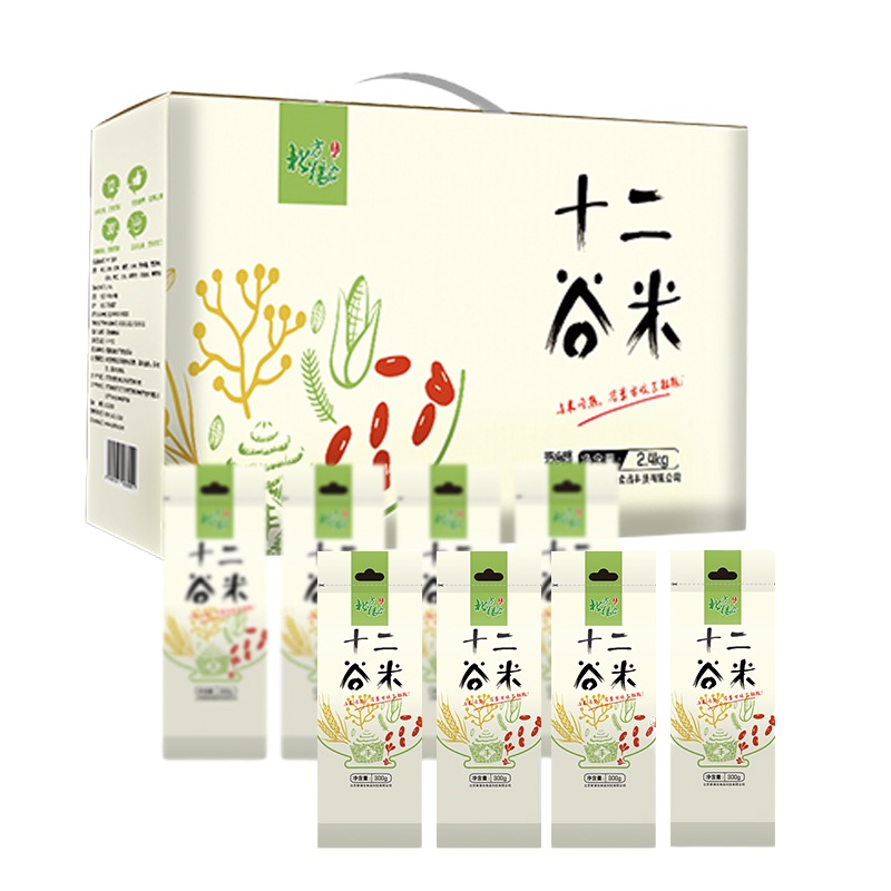 北方粮仓景记 杂粮米组合装 十二谷米杂粮谷米 套装2400g