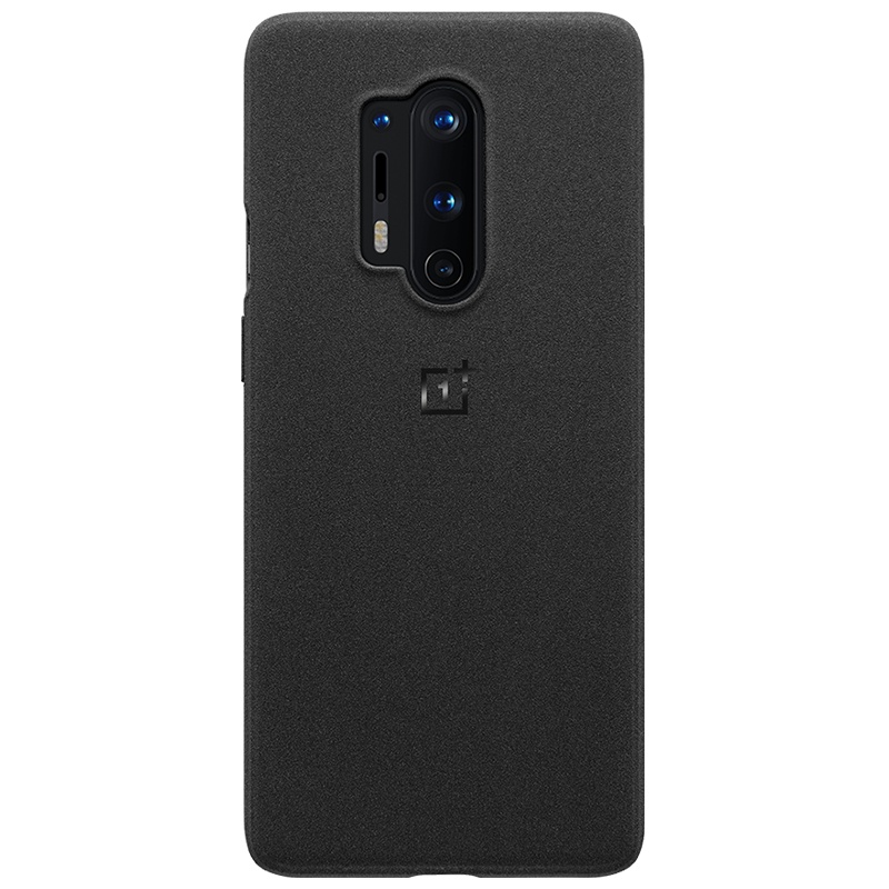 一加手机8 Pro 砂岩全包保护壳(砂岩黑)颗粒感强烈 轻薄舒适