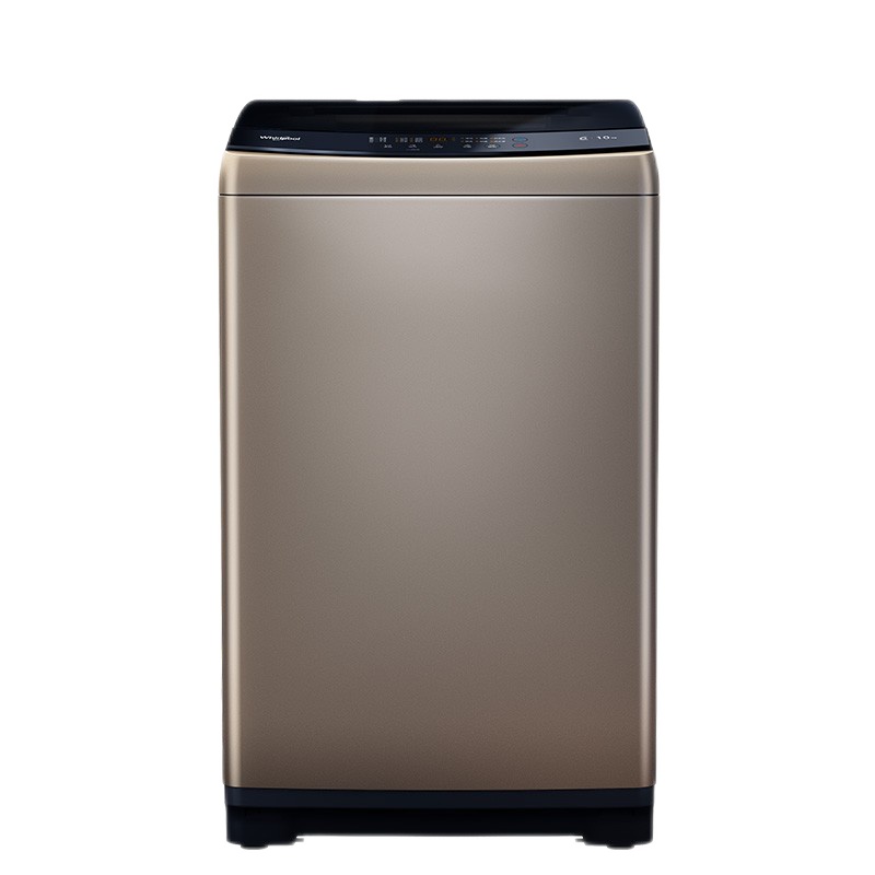 惠而浦 (Whirlpool )全自动波轮洗衣机10公斤大容量 活水漂 仿手洗 中途添衣 EWVP114020G流沙金