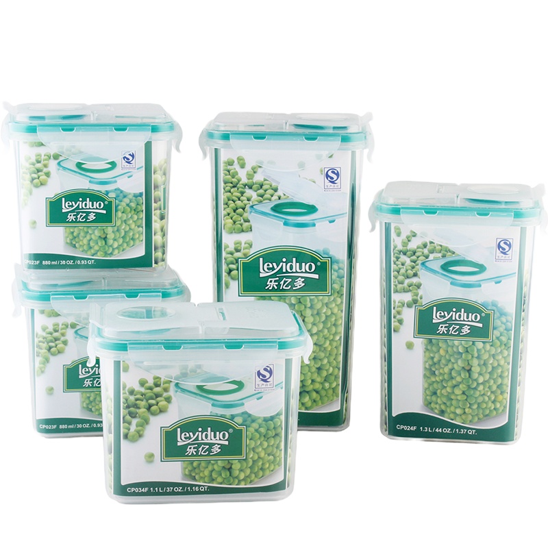 乐亿多 加厚四扣密封罐谷物五件套LTGW501