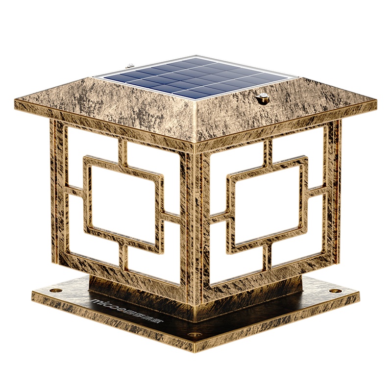 太阳能柱头灯户外庭院灯花园别墅大门灯户外围墙灯门柱灯防水墙头柱子灯