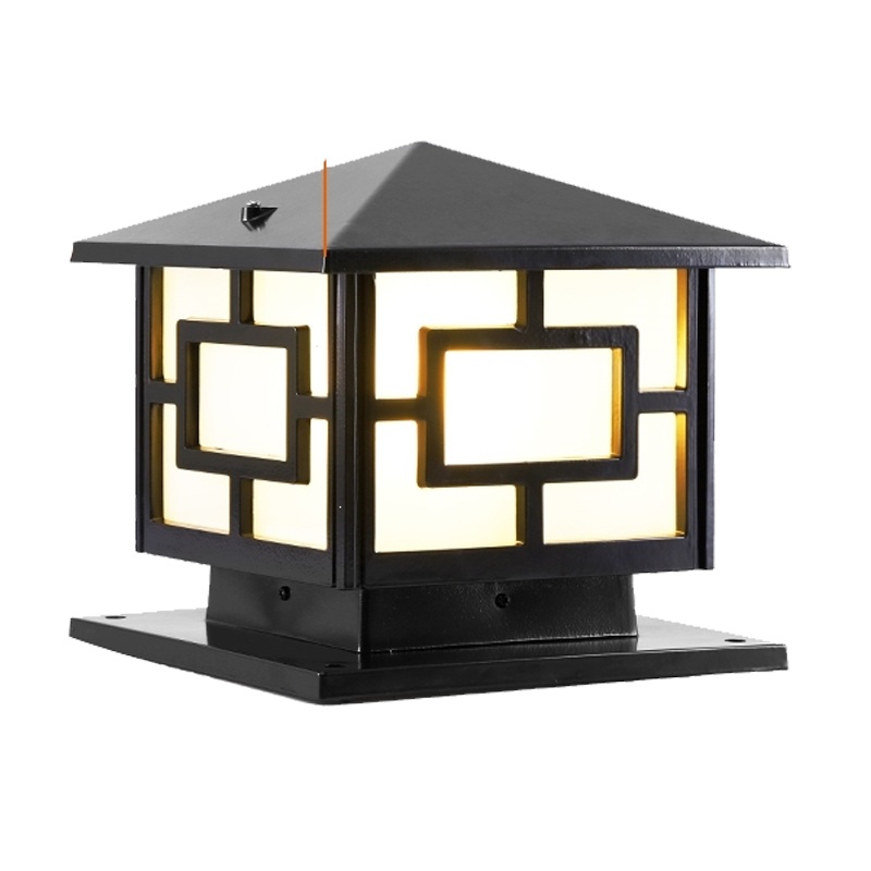 太阳能围墙柱头古达灯庭院大门柱子门墩墙头顶灯户外防水家用照明接电