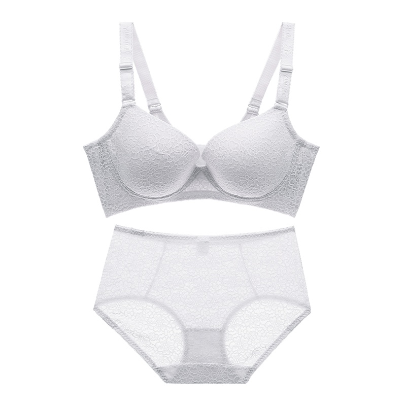 都市丽人性感迷人蕾丝深V聚拢上托女士胸罩内衣文胸套装1B9704