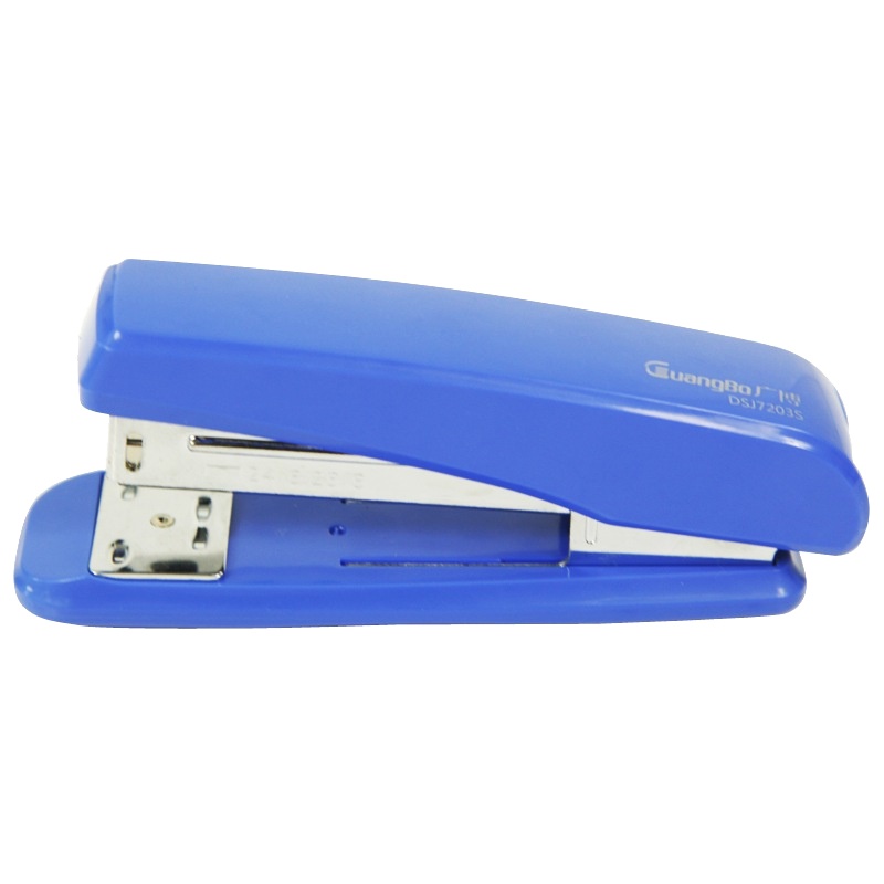 广博(GuangBo)DSJ7203S 订书机(3个) 12号订书器 金属拉杆订书器 定书机 装订机 颜色随机