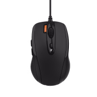 [精选]双飞燕(A4TECH)N-70FX 有线鼠标 办公鼠标 USB鼠标 笔记本鼠标 黑色