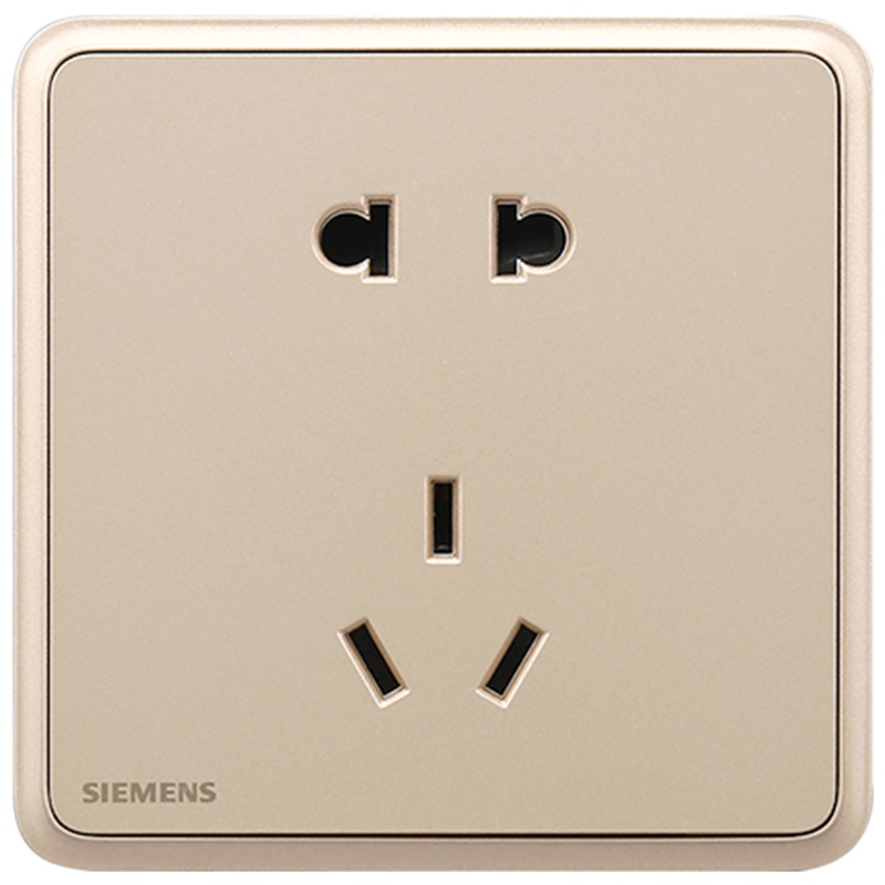 开关电源插座面板86型面板灵蕴系列日曜金五孔