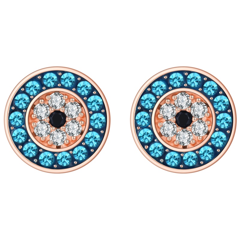 佰色传情恶魔之眼耳环女925纯银耳钉时尚简约个性设计感耳饰新款潮