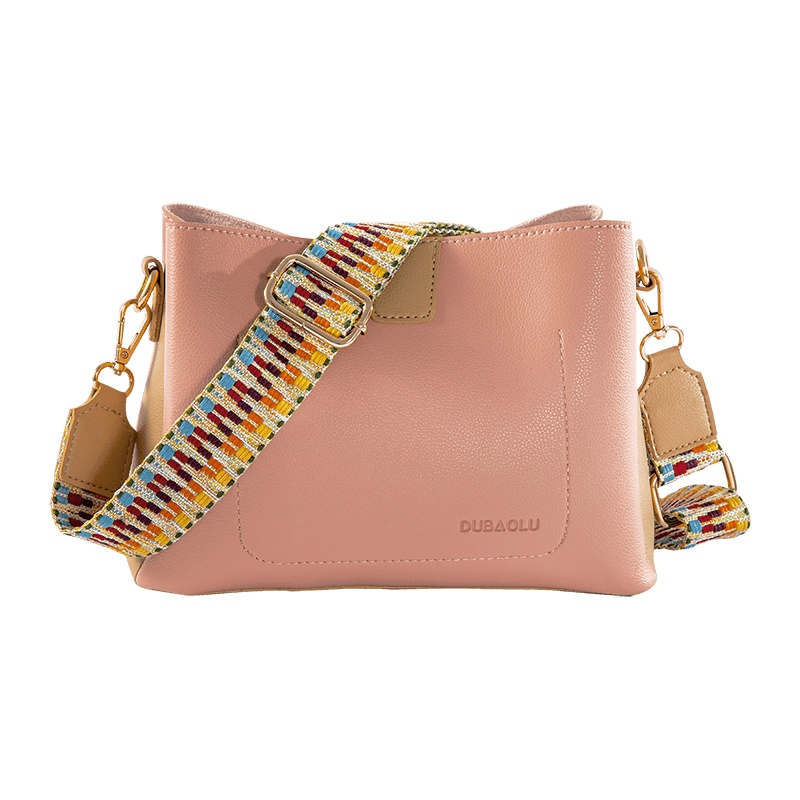 都宝路女包新款时尚气质单肩斜跨包简约百搭宽肩带大容量