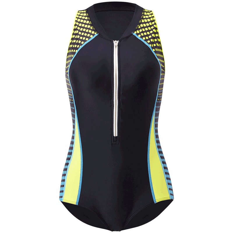 号手专业运动游泳衣女连体三角显瘦遮肚速干大码性感泳装