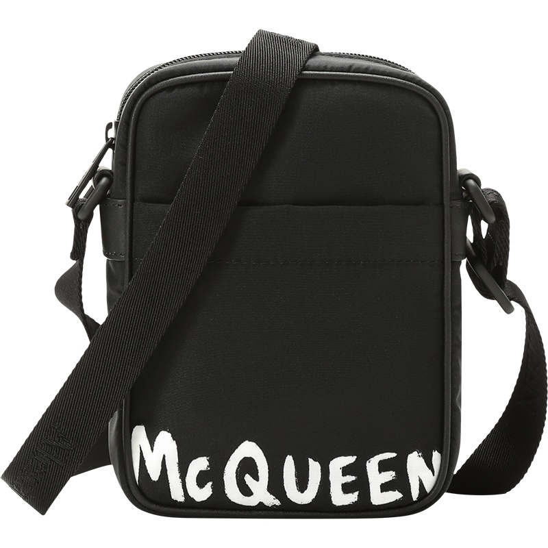 ALEXANDER MCQUEEN 亚历山大·麦昆 男士 织物邮差包单肩斜挎包 610679 HWC2B