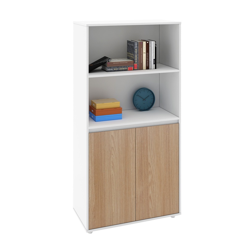 盛世之家 文件柜办公柜书柜书架 文件柜落地双开门储物柜置物架 P-JFCW182S