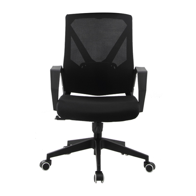 卓澳(ZHUOAO)办公椅电脑椅会议职员开会椅家用网布书房读书转椅-黑色YD