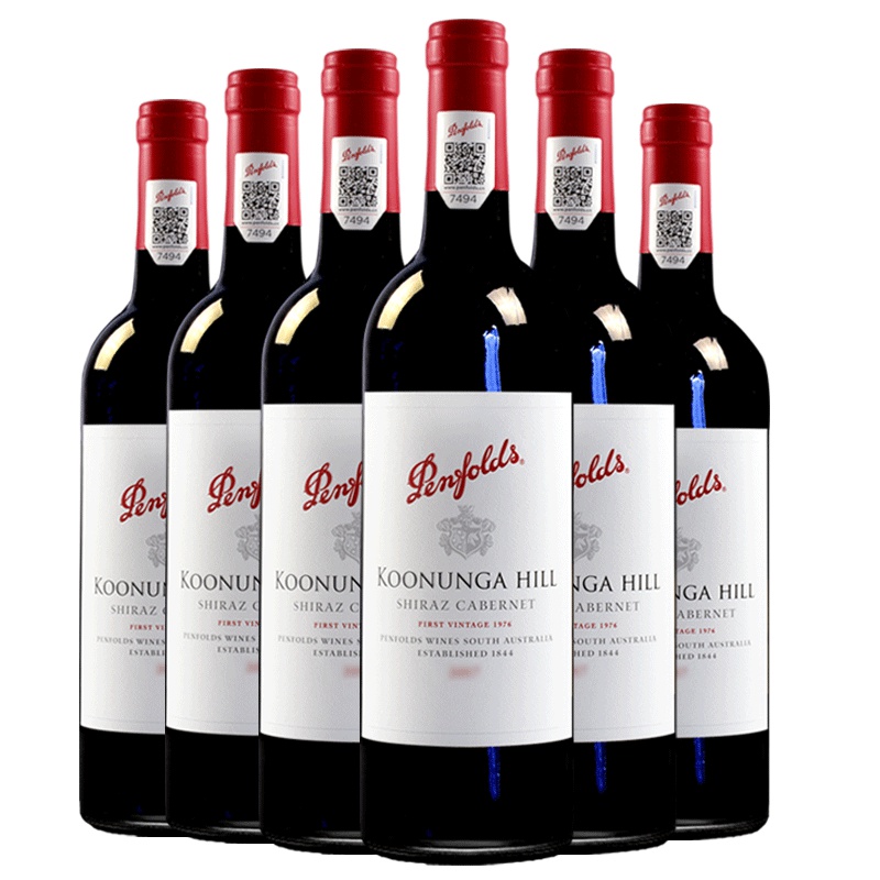 澳洲进口红酒 奔富寇兰山干红葡萄酒名庄整箱装750ml*6