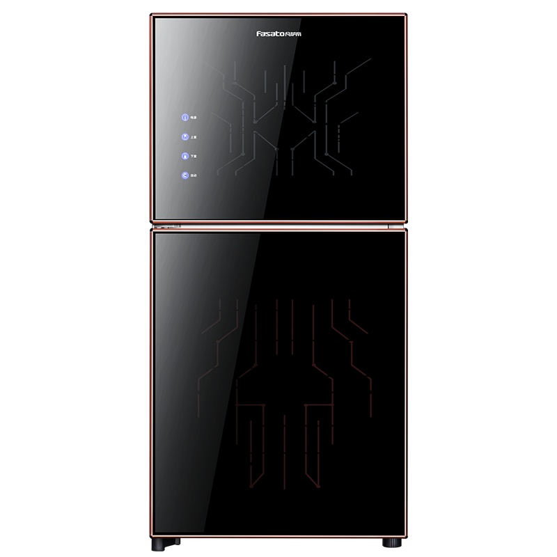 凡萨帝(fasato)消毒柜ZTP-128(HX系列)全屏触控 92L两层分控饭店酒店通用 高温臭氧杀菌 不锈钢材质