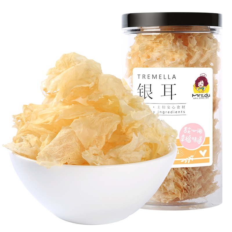 mrsdu杜夫人银耳花58g 古田雪耳干货 糯丑耳白木耳无硫新鲜银耳羹