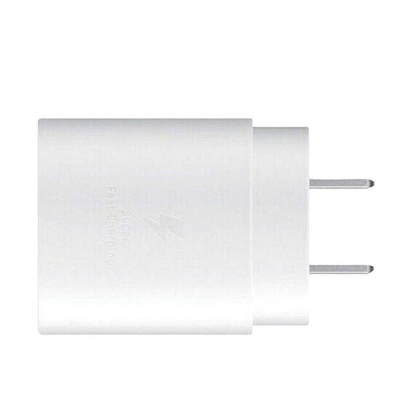 三星原装25W充电器TA800 note20 W21 S20/21 fold3 filp3旅行PD快充 (单充头) 白色