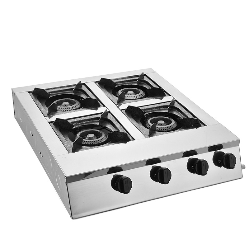 不锈钢商用煲仔炉四眼方形 峰窝燃气灶bd