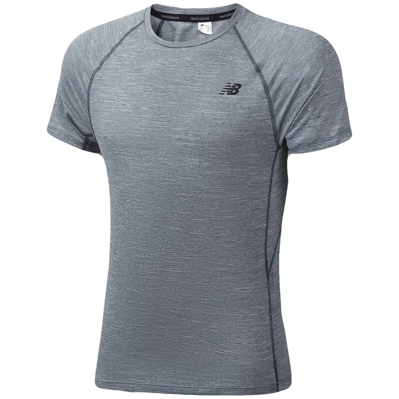 New Balance/NB男装短袖T恤针织舒适跑步休闲运动服AMT81095