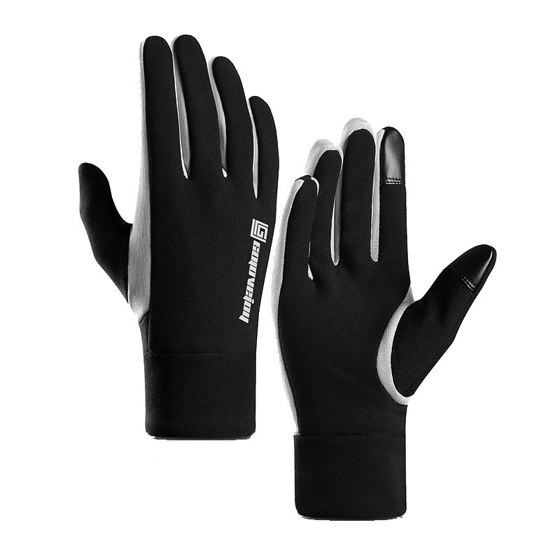 冬季户外运动手套 触屏全指防水防风骑行保暖摩托车加绒滑雪