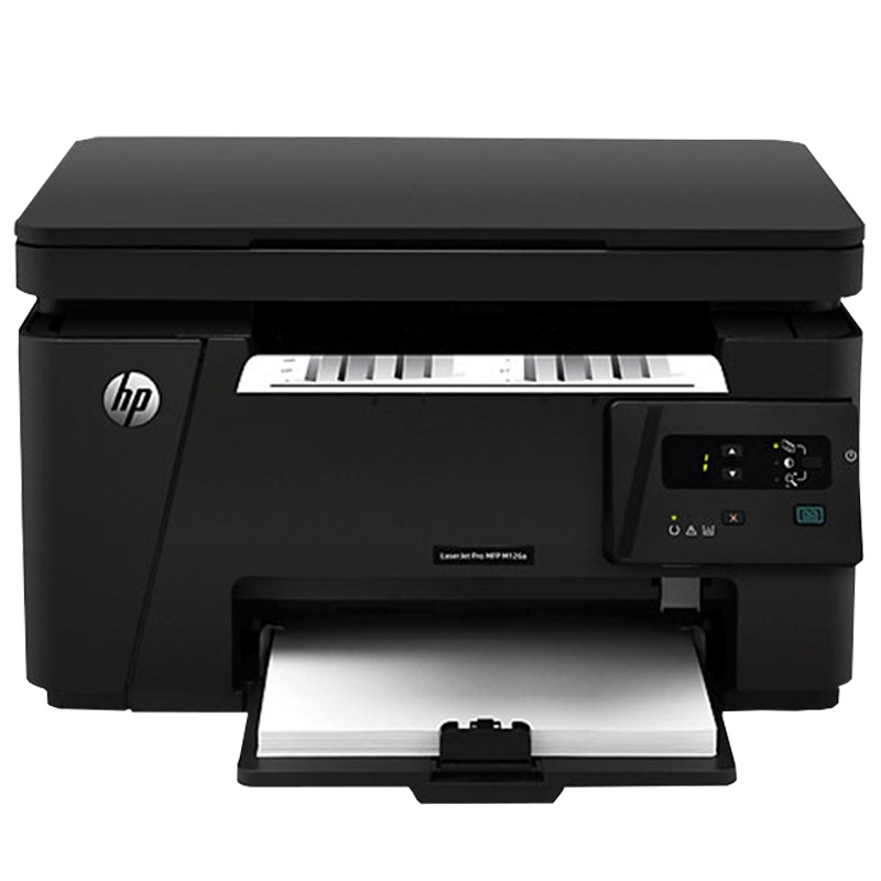 惠普(hp)m126nw黑白激光打印机一体机(打印复印扫描无线连接)A4手机打印文档家庭作业彩色扫描多功能一体机办公商用学生打印 M1136打印机升级版 官方标配