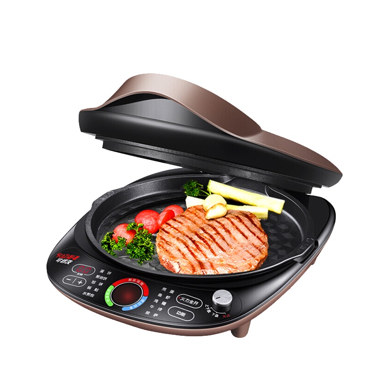 苏泊尔(SUPOR) 电饼铛家用 双面加热煎烤机烙饼锅煎饼铛加深烤盘可拆洗智能火红点JD30R645