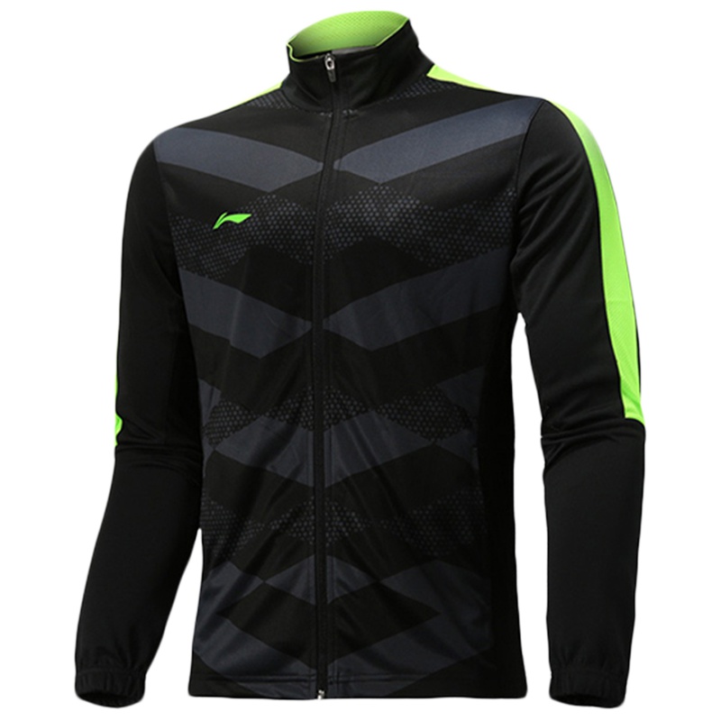 李宁男子运动休闲开衫拉链卫衣