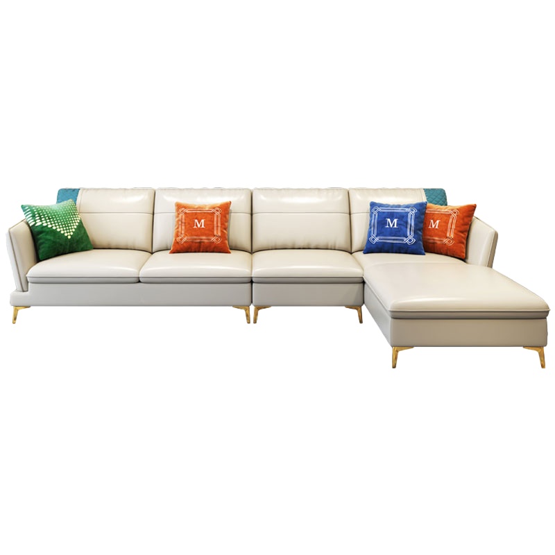 煜蒂家具旗舰店 后现代意式轻奢风真皮沙发 简约欧美式奢华头层牛皮全实木沙发 L型客厅转角组合创意小户型网红家具