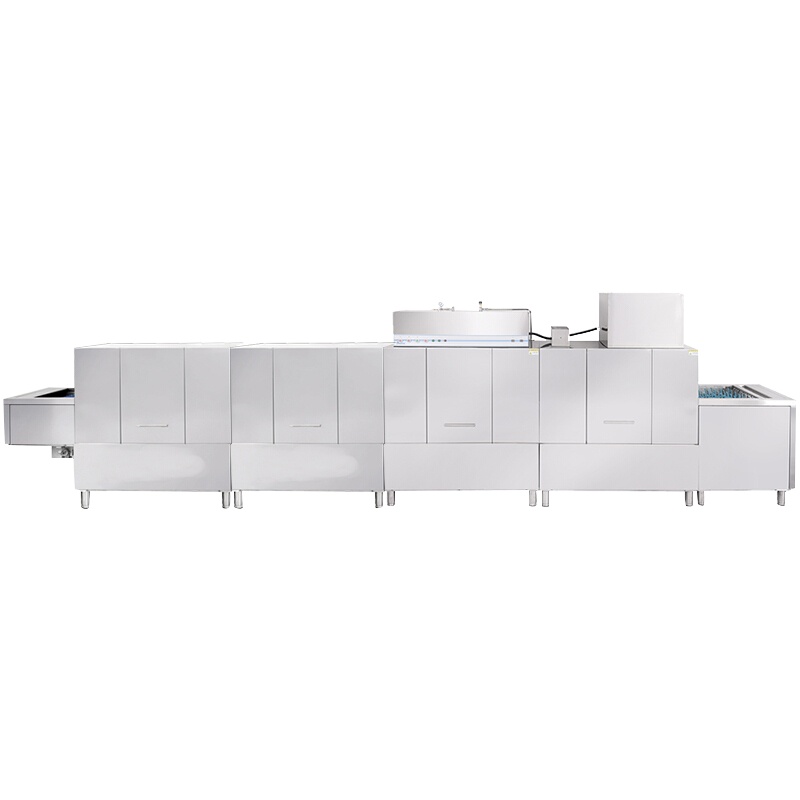 圣托(Shentop)酒店饭店长龙式洗碗机 商用履带式洗碟机 四杠双喷淋带烘干隧道式清洗机 STW-L85