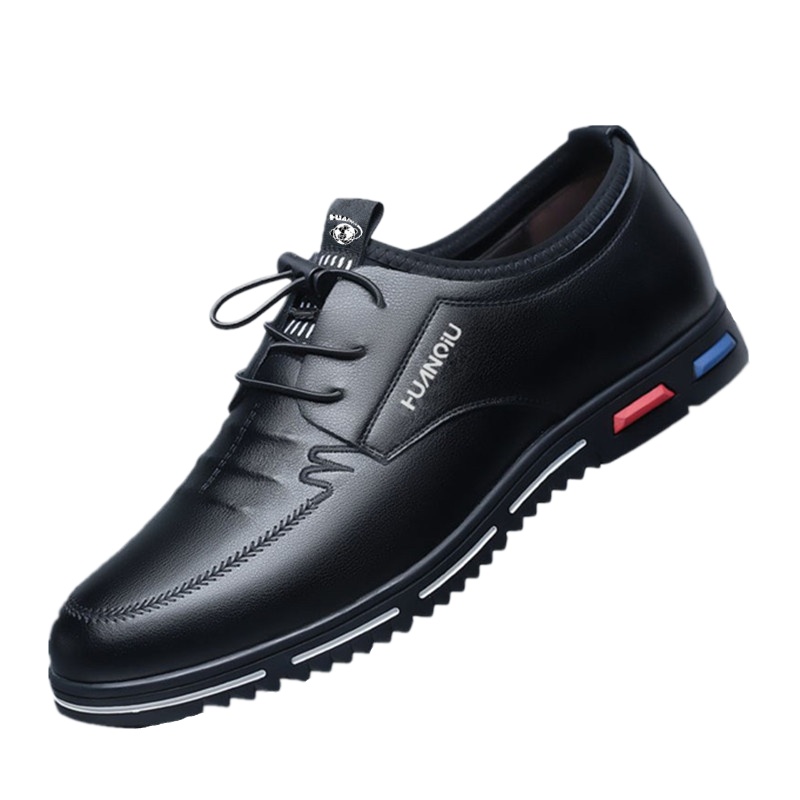 环球男鞋2021秋冬新款百搭潮鞋真皮板鞋内增高鞋子男士休闲皮鞋