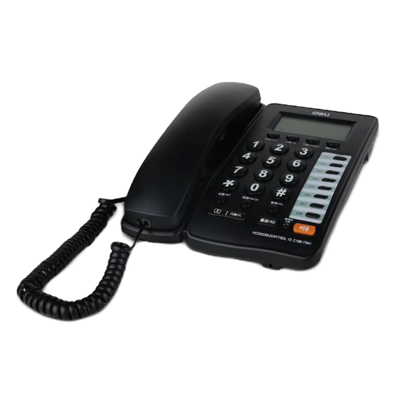 得力785电话机(黑) (台)