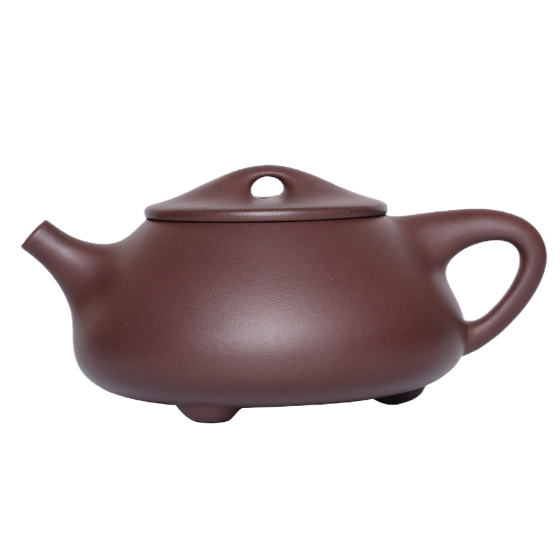 子冶260cc景舟石瓢壶原矿老紫泥宜兴紫砂壶名家纯全手工茶具套组
