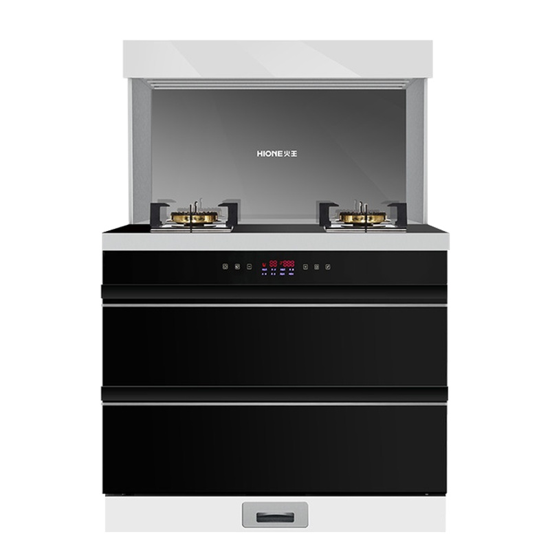 火王(Hione)320X6/X集成灶一体灶 家用油烟机 燃气灶 二星深层消毒柜 4.5KW爆炒大火力智能灶具