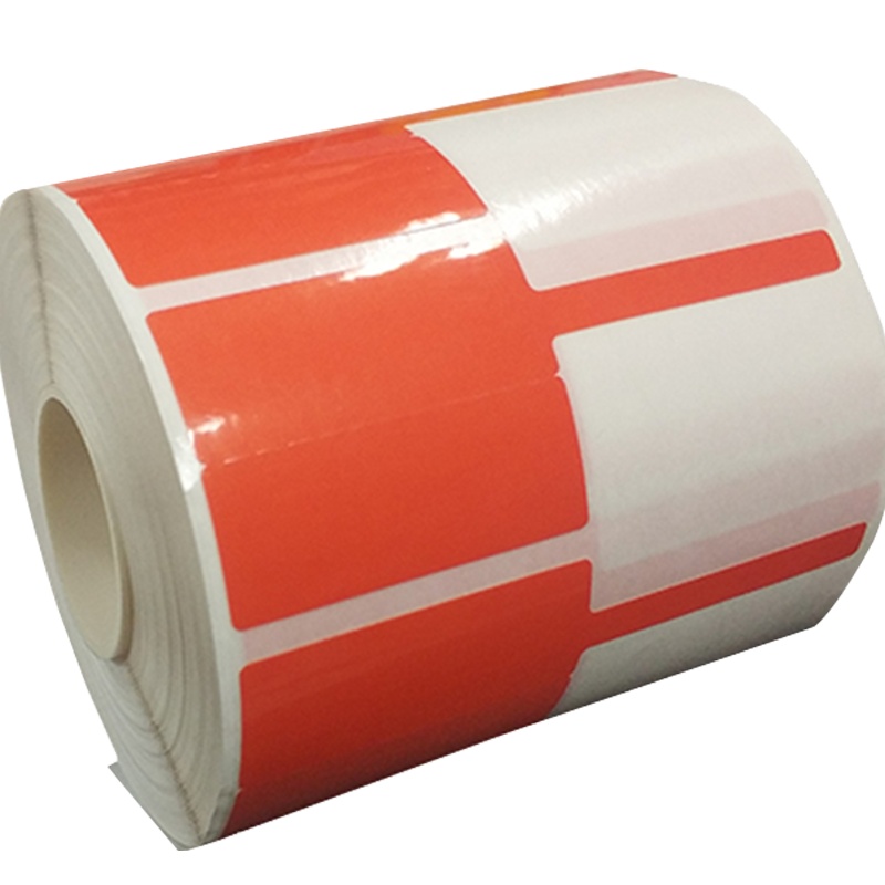 开仰(KAIYANG)P-40-R-FM F型尾签不干胶标签纸40*32+40mm/500片/卷 红色