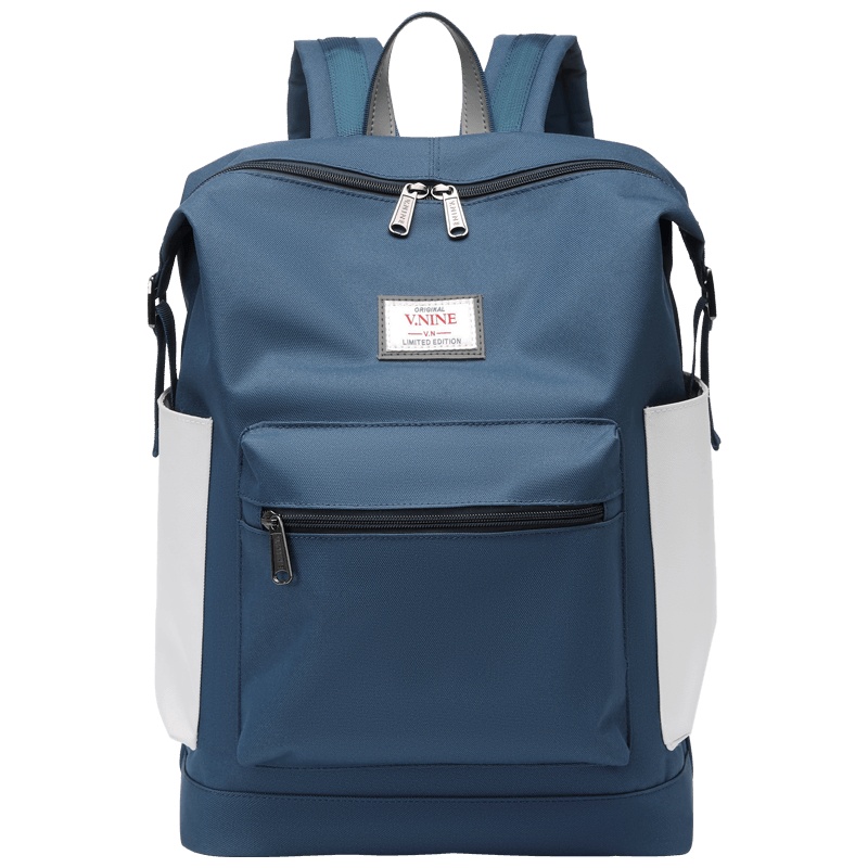 第九城（V.NINE） 双肩包男女情侣款背包大容量15.6英寸电脑包校园大中学生书包女