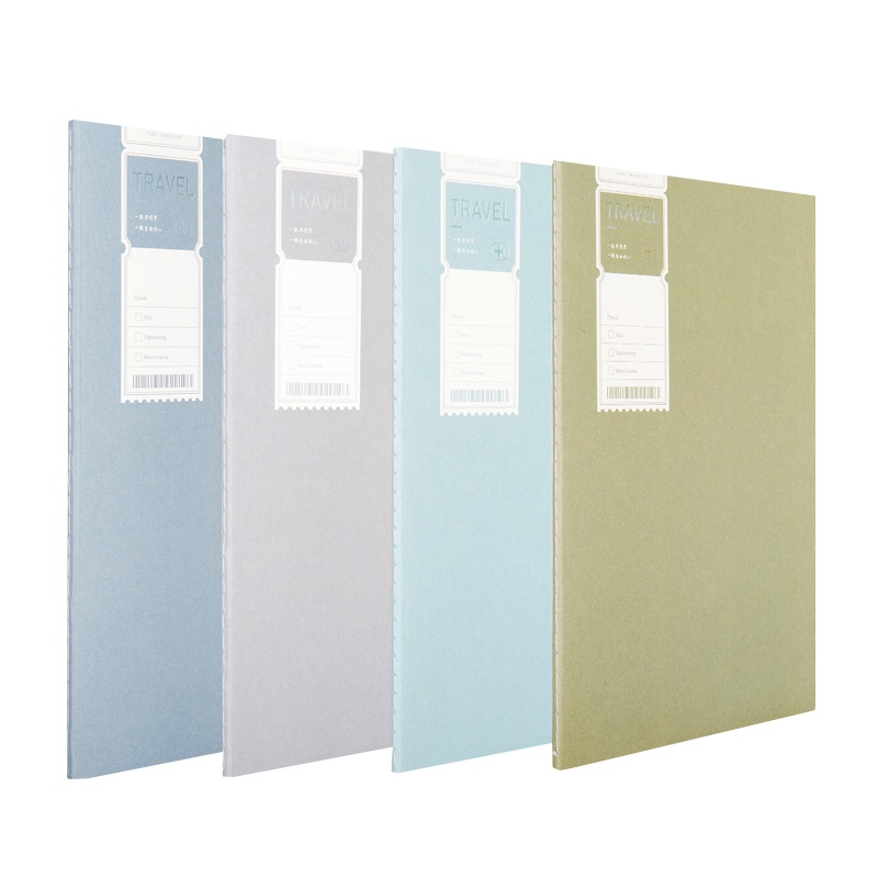 得力笔记本子缝线本记事本4本装B5日记本加厚车线本线装本大号可爱小清新简约大学生文具软面抄FB540-4FEI