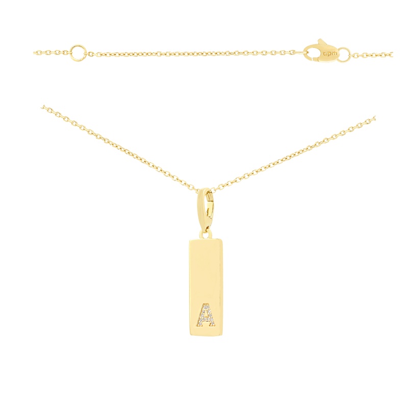 APM Monaco金色字母项链情侣闺蜜锁骨链小众简约生日礼物银饰品潮