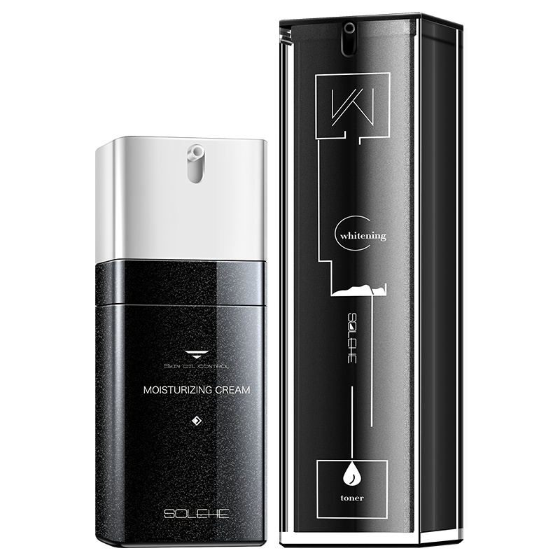 和风雨男士护肤品男乳液面霜保湿霜男生润肤补水护脸擦脸油 美白精华液+保湿霜 60ml