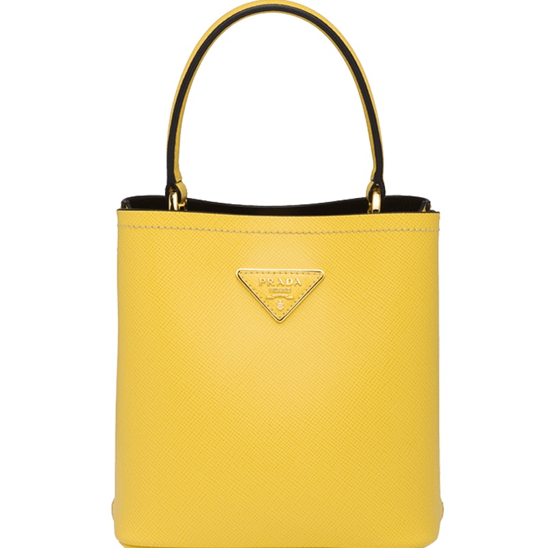 【预定】20春夏款PRADA Panier 皮革手提包1BA217 OOO 17*18*10.5CM