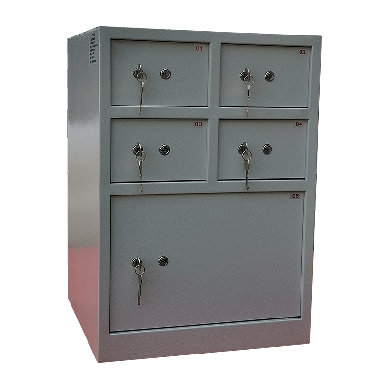 铭威盾办公室酒店保管想保险柜5门贵重物品机械保管箱五门总台客用保险柜