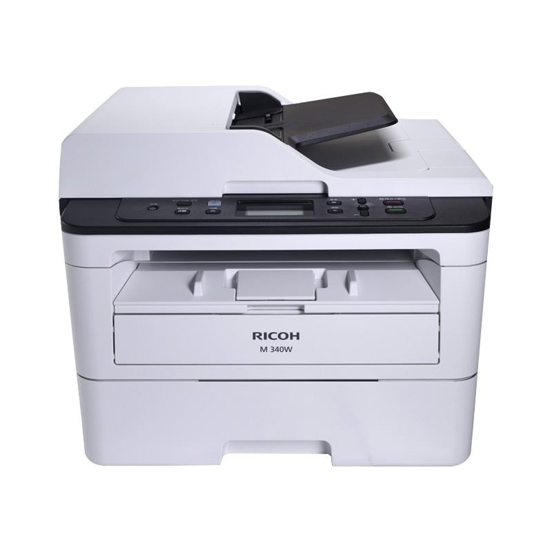 理光(Ricoh)M340W A4黑白激光三合一多功能一体打印机(有线/无线/双面打印/复印/扫描)
